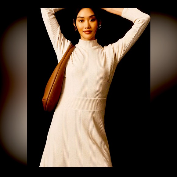 Anthropology, Maeve strong, shoulder sweater, dress. - Picture 2 of 5